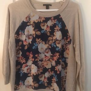 J Crew sweater with floral detail